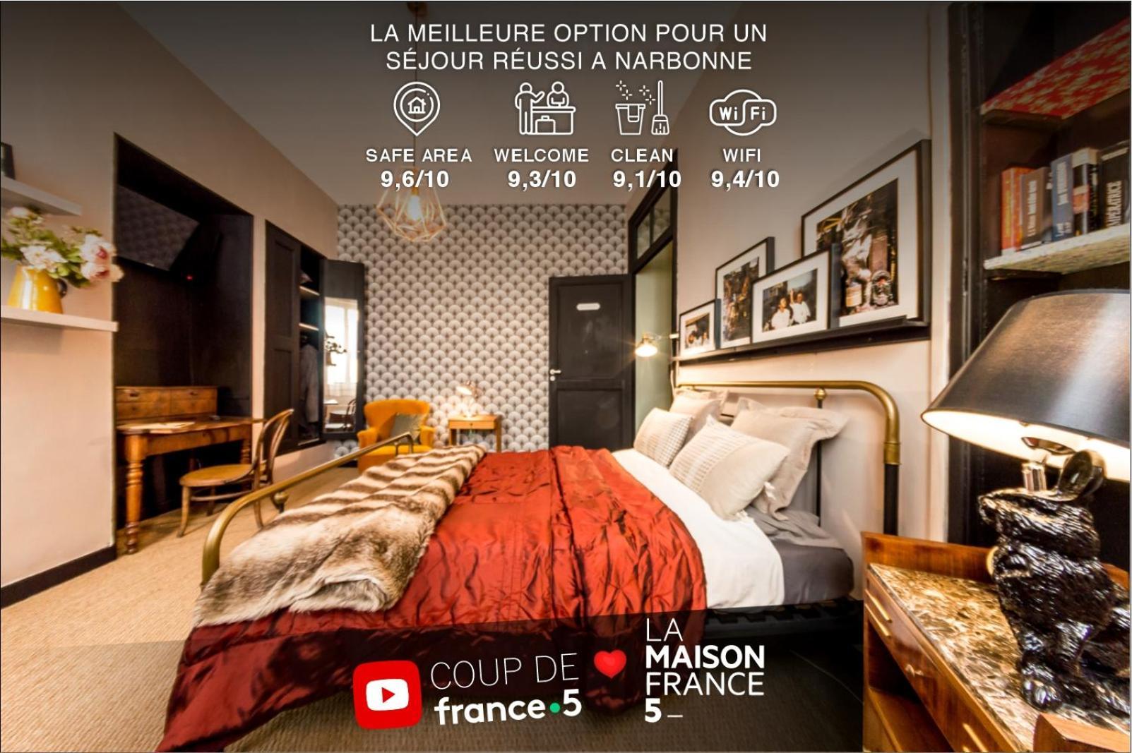 Retromirabeau - Chambre Suite & Appartements De Charme - Localisation Premium Narbonne Eksteriør bilde